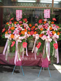 藝術花籃(適用於：各種開幕、喬遷、榮陞、廟會、結婚、選舉...等各種喜慶)