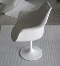 白色亮光郁金香椅子