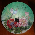 (大傘)山水花卉人物棉紙傘,手工傘