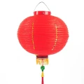 12吋大紅燈籠 (福字吊飾)PVC塑膠燈籠
