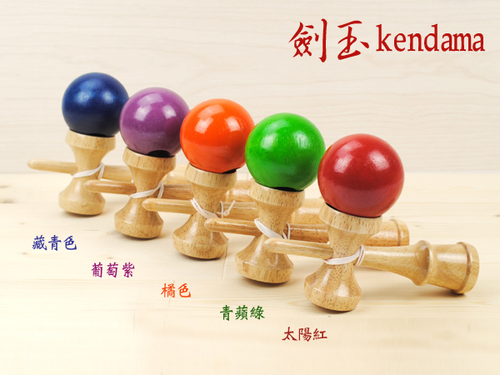 益智童玩 (大)日月球 /劍球/日本劍玉 Kendama 贈送外國友人最具特色‧鹿港製造-5色