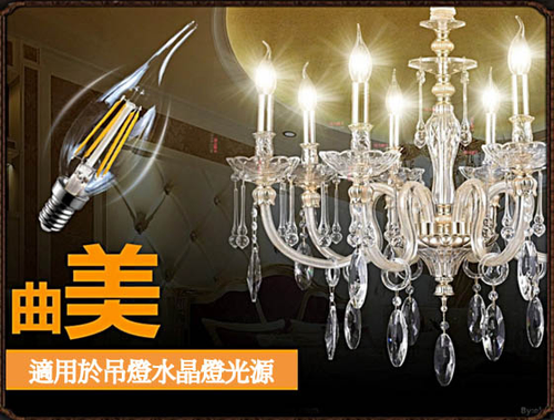 仿鎢絲 LED蠟燭燈