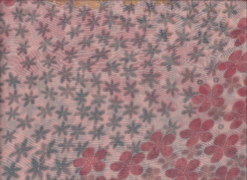 粉紅花辦長巾