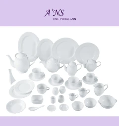 各式專業用白瓷餐具