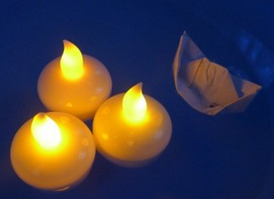 浮水蠟燭，防水蠟燭，LED電子蠟燭，發光蠟燭，節日