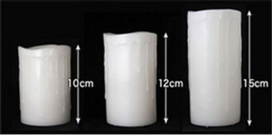 3寸電子蠟燭 LED圓柱蠟燭，電子蠟燭，發光蠟