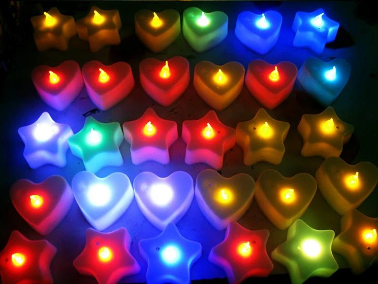 五星蠟燭，LED電子蠟燭，防水蠟燭燈，家居裝飾燈，