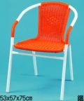 [B1-6]白管菊色 藤椅扶手型