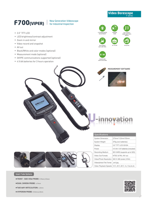 Mitcorp F700工業內視鏡