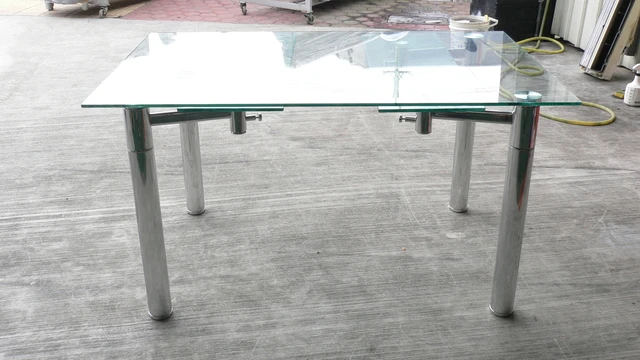 A968*全新玻璃伸縮餐桌*會議桌-洽談桌-咖啡桌