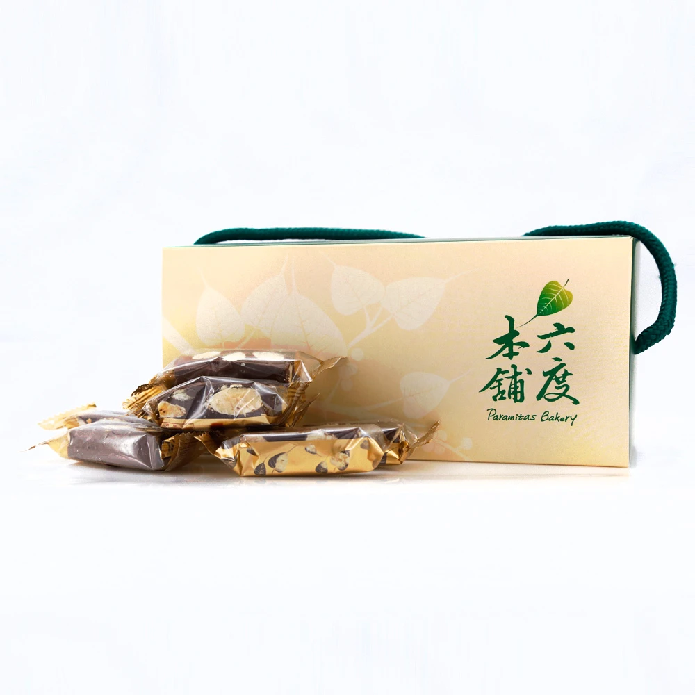 六度本舖 手工糖系列 巧克力杏仁牛軋糖 (250g)