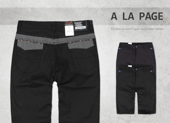 65-6988 加大尺寸．彈性休閒短褲．局部條格紋