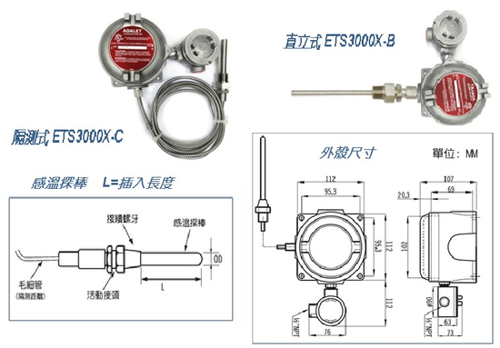 防爆型溫度開關