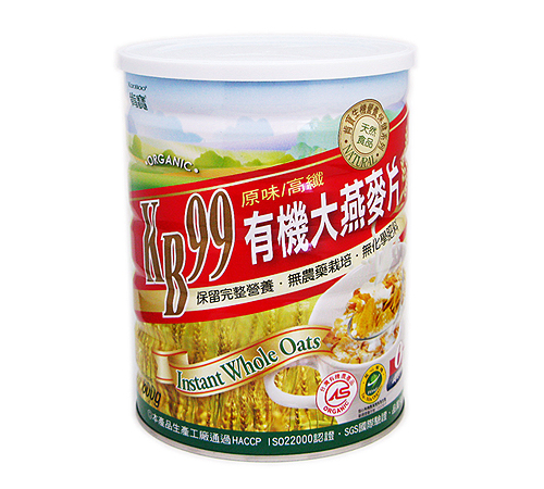 『肯寶KB99有機大燕麥片』保留完整營養.無農藥栽培.無化學肥料
