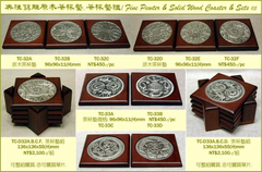 Pewter Table Coasters, Group 03
