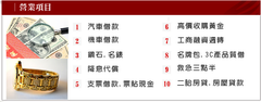 三民區當鋪借錢》新興區當鋪借錢》鳳山區當鋪借錢》苓雅區當鋪借錢》仁武區當鋪借錢》