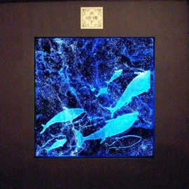 琉璃藝術燈-水世界--穿越 (黑鮪魚)