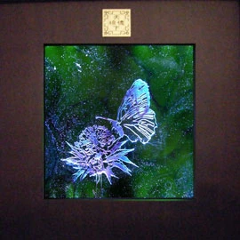 琉璃藝術燈-秘密花園--舞動燦爛 (紫薊