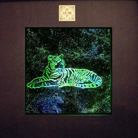 琉璃藝術燈-森林傳說--臥虎