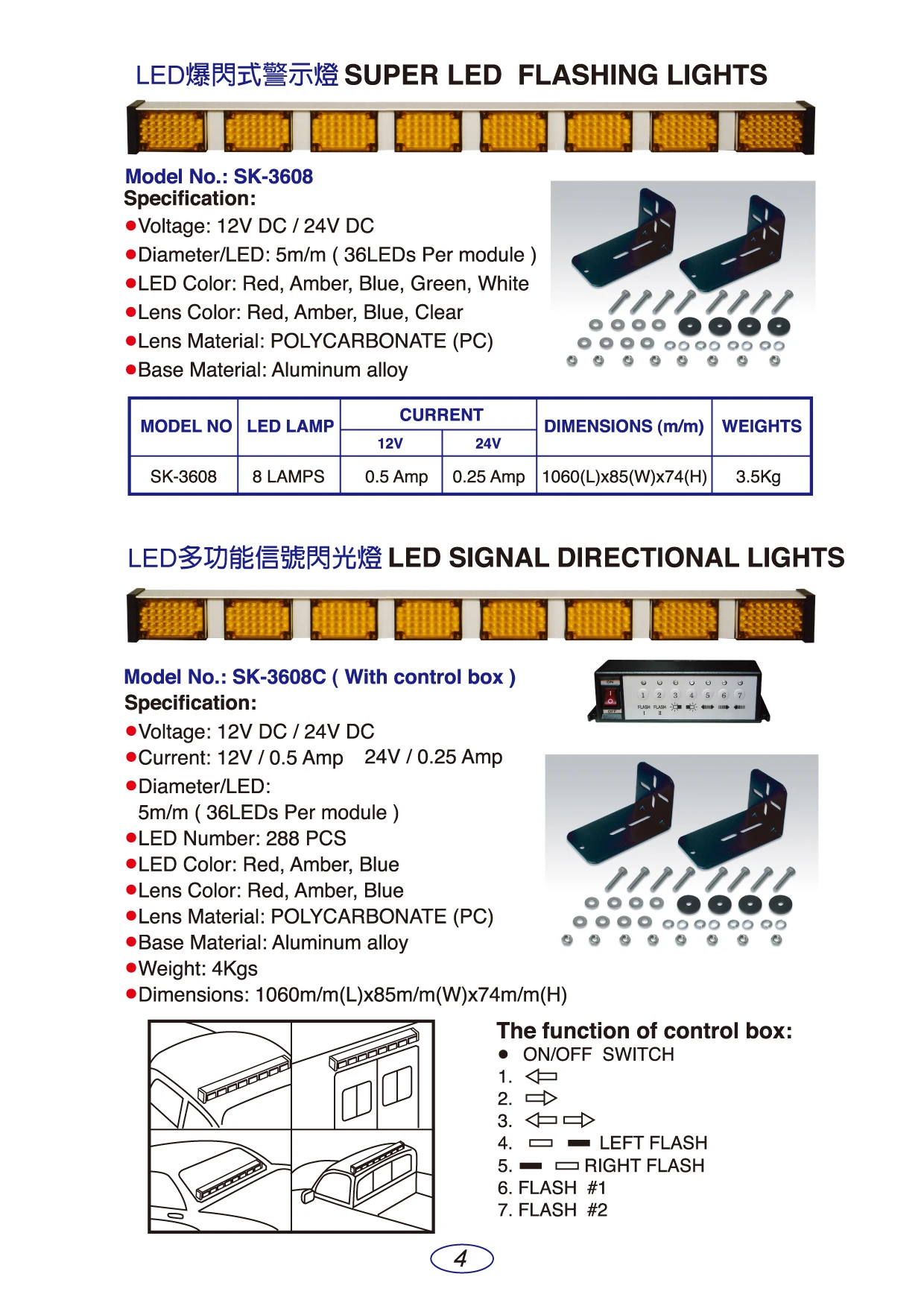 鑽石牌LED爆閃式警示燈