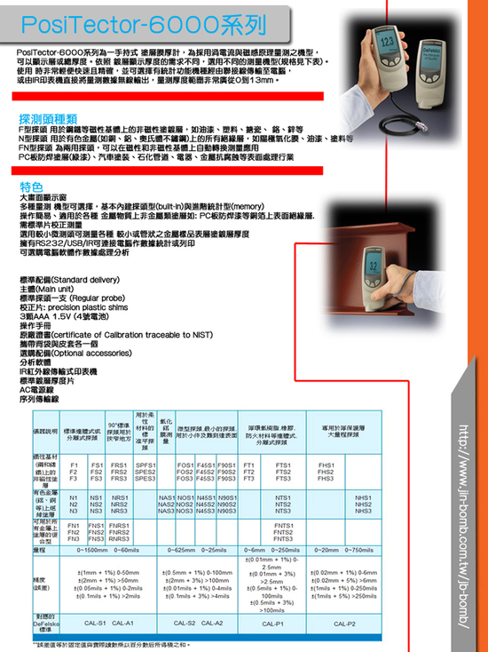 PosiTector 6000手持式塗層膜厚計