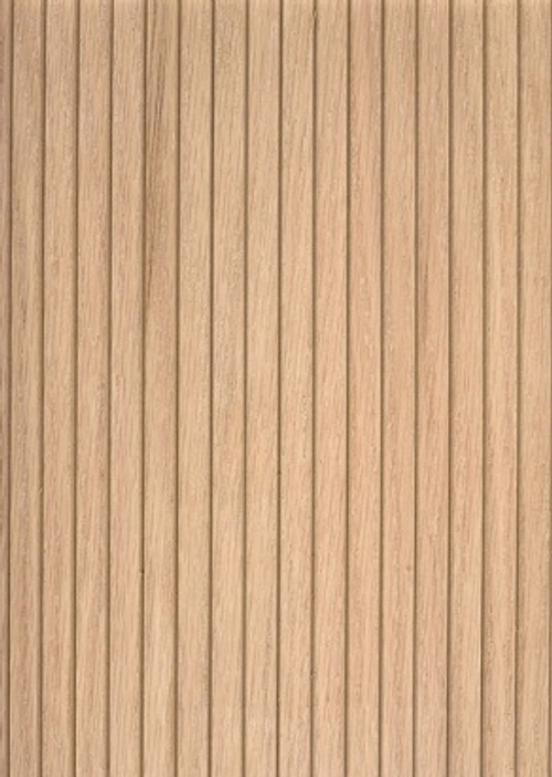 RED OAK VENEER TOP FLEXIBLE PANEL BOARD WITH V-GROOVE CODE CY287-01
