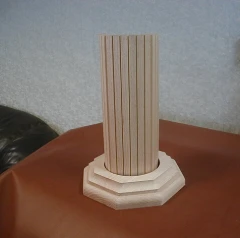 FLEXIBLE PANEL BOARD WITH WOOD MOLDING CAP SET AND BASE SET