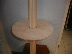 full shelf set and flexible panel board for pole decoration