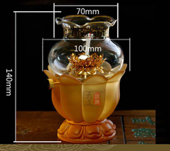 琉璃莲花油灯尺寸图