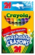 Crayola 24色易清洗蠟筆