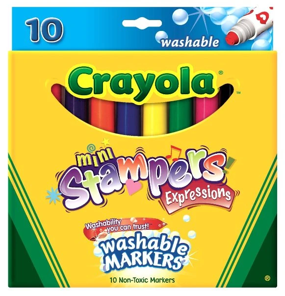 Crayola 10色彩色印章筆