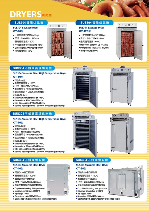 不銹鋼烘乾機