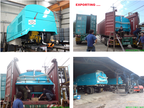 Export to South East Asia Countries - 4 to 6 cum vacuum road sweeper, mounted on