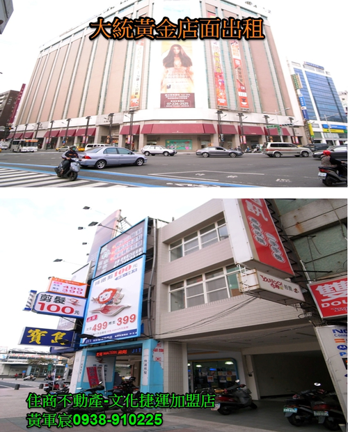 大統黃金店面出租