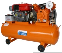 富進牌引擎帶動(半自動式)空壓機 型式:HVS-55U 馬力:5 HP 壓力:16 kg/cm2