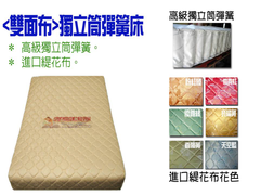 花樣選色圖及獨立筒成品圖