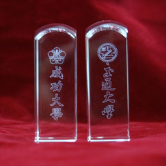 印章式水晶紀念品