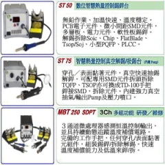 恆溫烙鐵系列-恆溫烙鐵,SMT拆焊設備,錫煙過濾設備,靜電防護