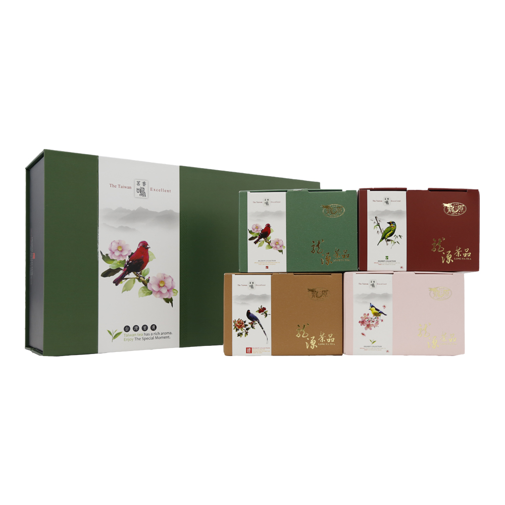 台灣國寶級鳥類圖騰4盒精品典藏禮組(150g-盒)