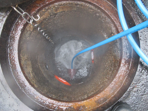 高壓水刀清洗疏通下水道