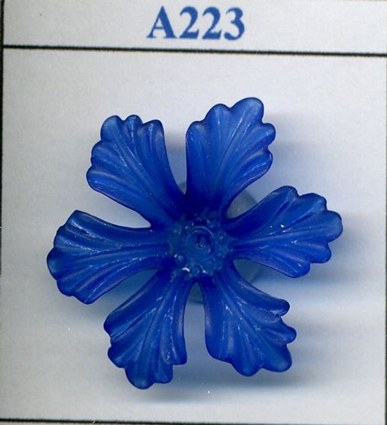A223 藍色花形底台