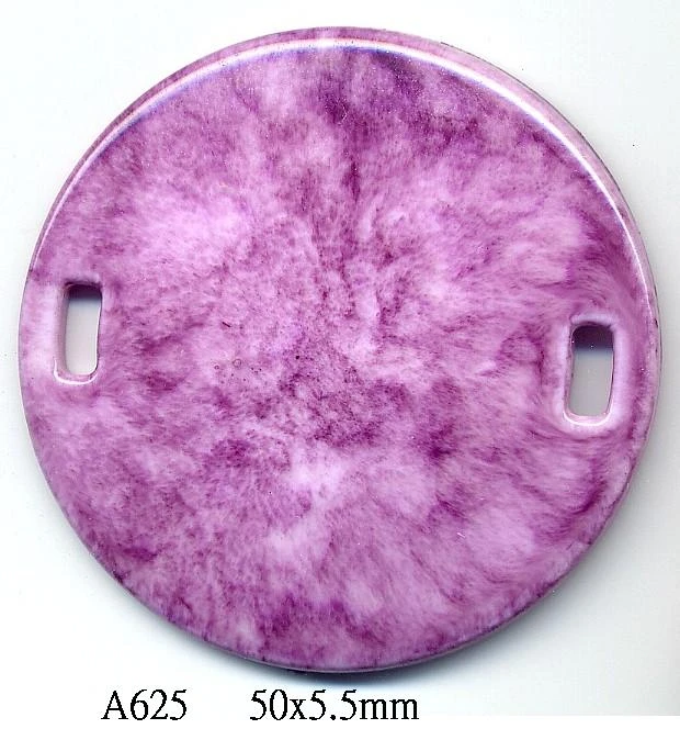 A625 圓形腰扣 紫色烤漆水花