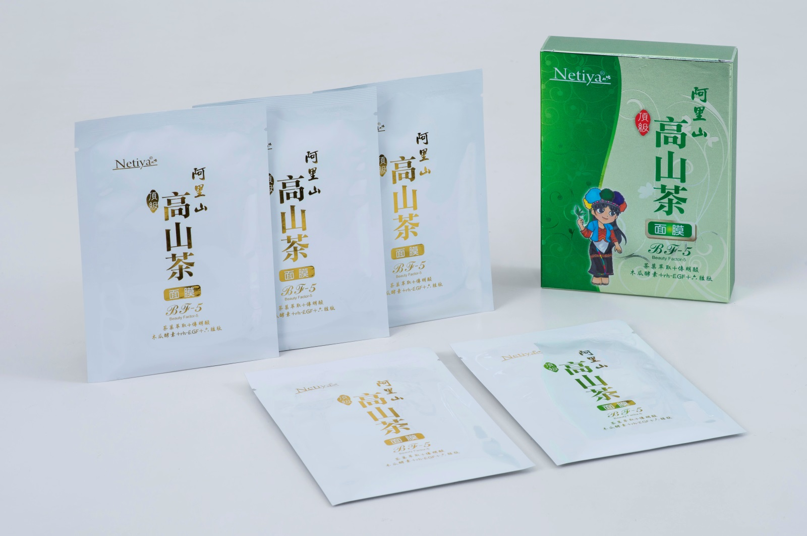 阿里山高山茶面膜(5片-盒)【碩康】