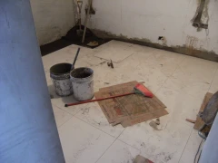 泥作鋪拋光石英磚