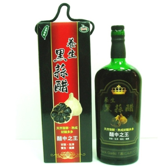 【雲林黑鑽】養生黑蒜醋700ml 精美禮盒裝-手工