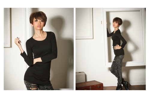 Jolie Chic 圓領素T
