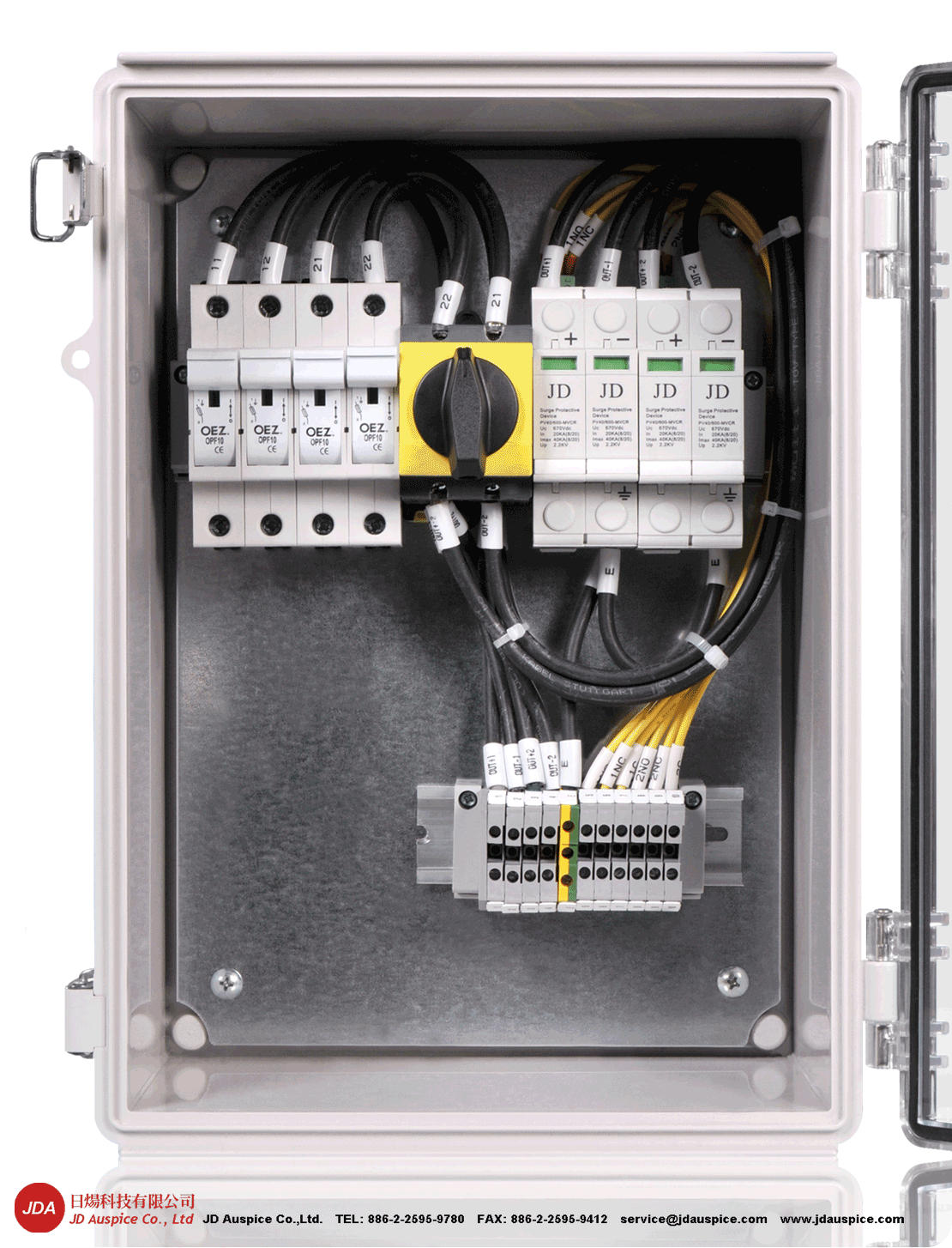 PV array combiner box